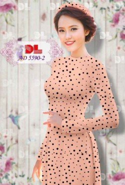 Vải áo dài chấm 5590 AD 5590