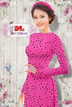 Vải áo dài chấm 5590 AD 5590