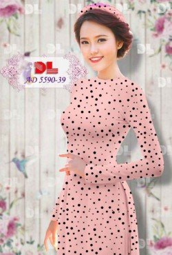 Vải áo dài chấm 5590 AD 5590