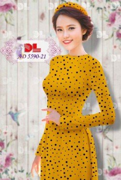 Vải áo dài chấm 5590 AD 5590