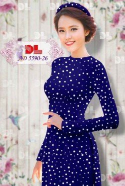 Vải áo dài chấm 5590 AD 5590