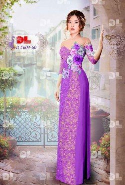 Vải hoa hồng 5604 AD5604