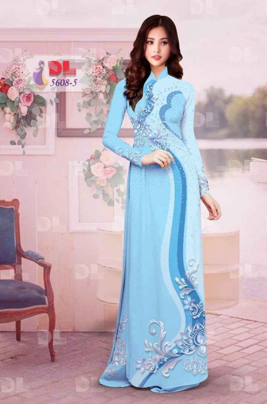vải hoạ tiết 5608