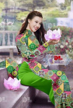 vải hoạ tiết hoa văn 5618 AD5618