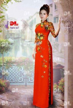 Vải hoa nguyên áo  5601 AD 5601
