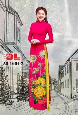Vải áo dài hoa hồng 1604 AD 1604