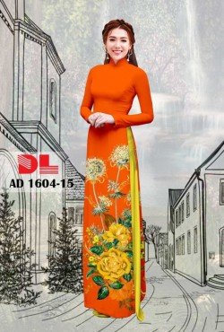 Vải áo dài hoa hồng 1604 AD 1604