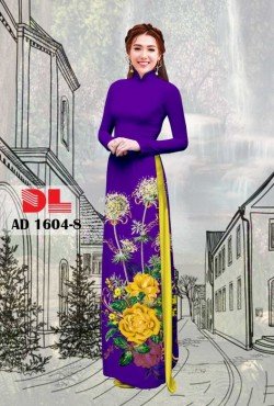 Vải áo dài hoa hồng 1604 AD 1604