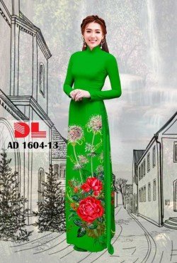 Vải áo dài hoa hồng 1604 AD 1604