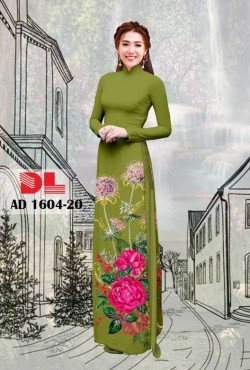 Vải áo dài hoa hồng 1604 AD 1604