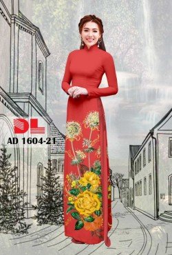 Vải áo dài hoa hồng 1604 AD 1604