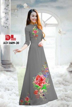 Vải áo dài hoa hồng 1609 AD 1609