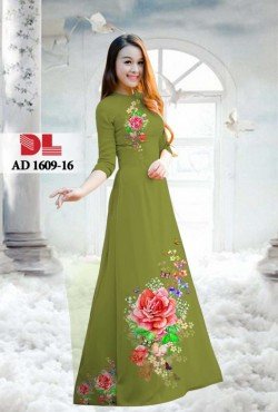 Vải áo dài hoa hồng 1609 AD 1609