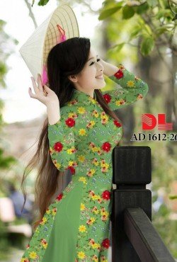 Vải áo dài hoa nguyên áo 1612 AD 1612