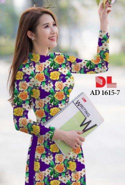 Vải áo dài hoa nguyên áo 1615 AD 1615