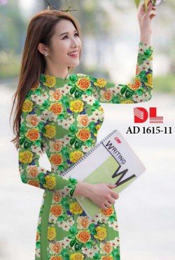 Vải áo dài hoa nguyên áo 1615 AD 1615