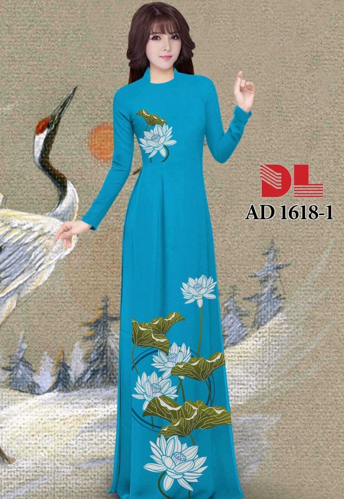 Vải hoa sen 1618
