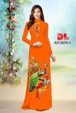 Vải áo dài con công 1619