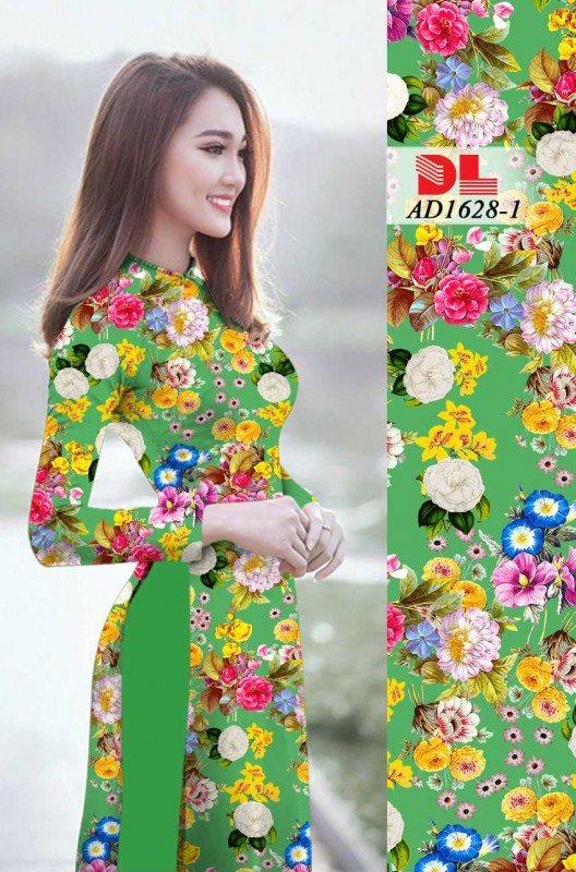 Vải hoa mẫu đơn 1628