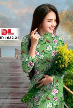 Vải áo dài hoa nguyên áo 1632 AD 1632