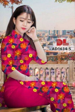 Vải áo dài hoa nguyên áo 1634 AD 1634