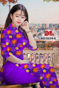 Vải áo dài hoa nguyên áo 1634 AD 1634