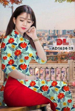 Vải áo dài hoa nguyên áo 1634 AD 1634