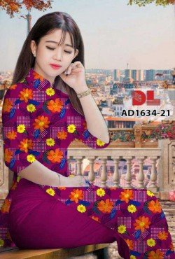 Vải áo dài hoa nguyên áo 1634 AD 1634