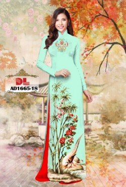 Vải áo dài cây trúc 1665 AD 1665