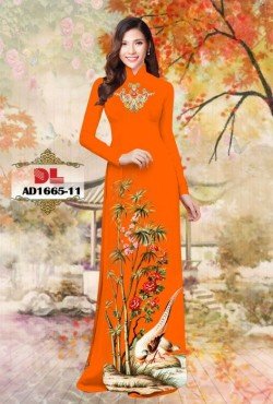 Vải áo dài cây trúc 1665 AD 1665