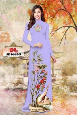 Vải áo dài cây trúc 1665 AD 1665