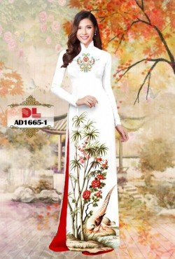Vải áo dài cây trúc 1665 AD 1665
