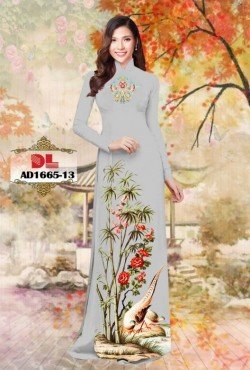 Vải áo dài cây trúc 1665 AD 1665