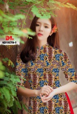 Vải áo dài hoạ tiết 1679 AD 1679
