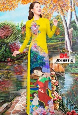 Vải áo dài phong cảnh 1681 AD 1681