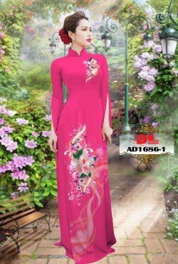 Vải hoa ly 1686