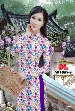 Vải áo dài hoa nhí 1688 AD 1688