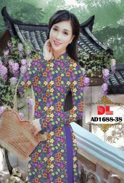 Vải áo dài hoa nhí 1688 AD 1688