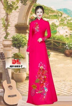 Vải áo dài hoa phượng 1693 AD 1693