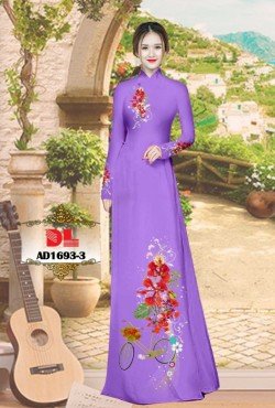 Vải áo dài hoa phượng 1693 AD 1693