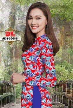 Vải áo dài hoa nguyên áo 1695 AD 1695