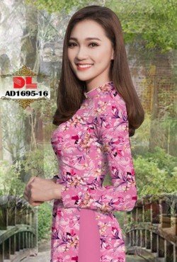 Vải áo dài hoa nguyên áo 1695 AD 1695