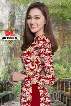 Vải áo dài hoa nguyên áo 1695 AD 1695