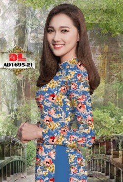 Vải áo dài hoa nguyên áo 1695 AD 1695