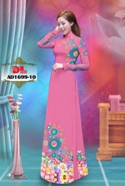 Vải áo dài hoạ tiết hoa văn 1699 AD 1699