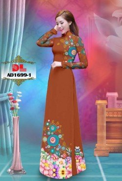 Vải áo dài hoạ tiết hoa văn 1699 AD 1699