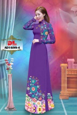 Vải áo dài hoạ tiết hoa văn 1699 AD 1699