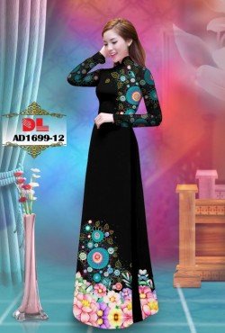 Vải áo dài hoạ tiết hoa văn 1699 AD 1699