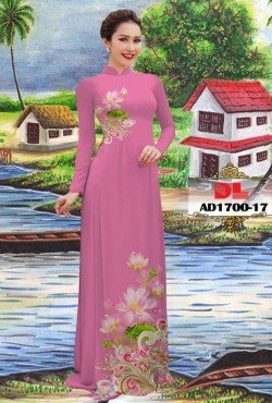 Vải áo dài hoa sen 1700 AD 1700