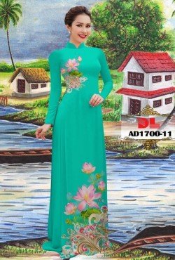 Vải áo dài hoa sen 1700 AD 1700